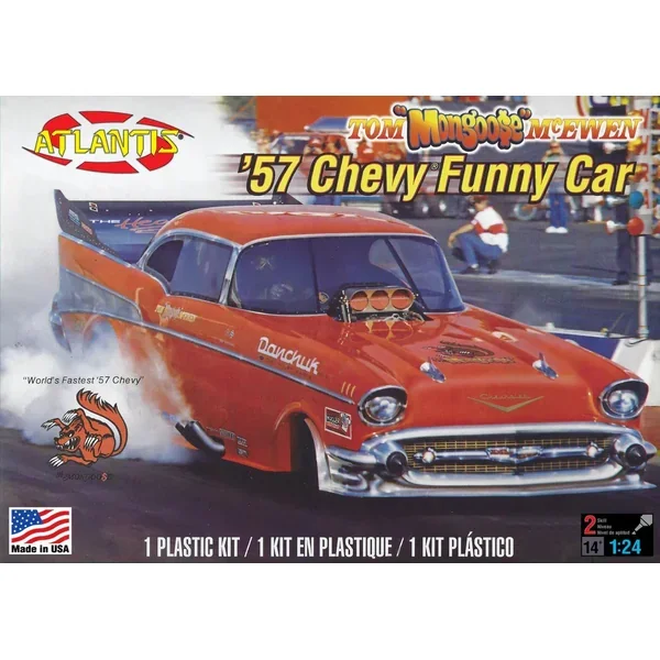 1/24 Atlantis Models Tom Mongoose McEwen 1957 Chevy Funny Car – 7172