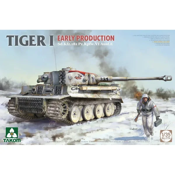 1/35 Takom Tiger I Early-Production Sd.Kfz.181 Pz.Kpfw.VI Ausf.E 2196