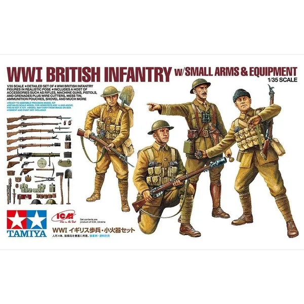1/35 Tamiya WWI British Infantry w/Small Arms & Equipment 32409