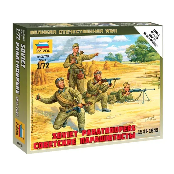 1/72 Zvezda Soviet Paratroopers 1941-1943 6138
