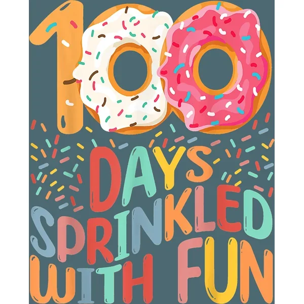 100 Days Sprinkled with Fun DTF (direct-to-film) Transfer