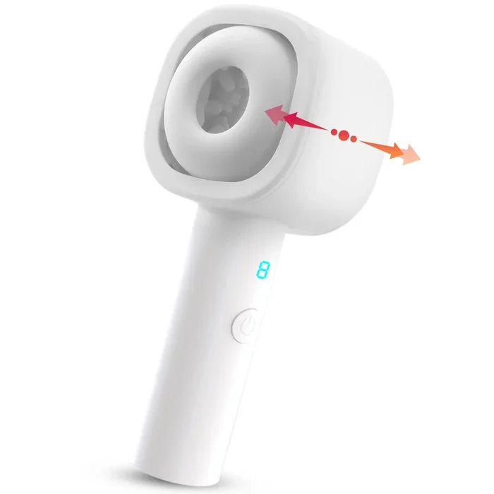 1pc Self-Retractable Male Endurance Trainer – 8 Thrust & Vibration Modes