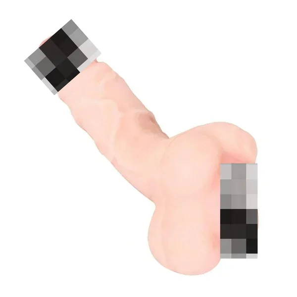 2 In 1 Penis Sleeve Cock Enlarger Length Girth Extender Realistic Pocket Pussy Male Masturbator Toy Reusable Condom For Men And Couples