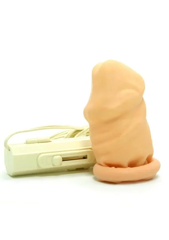 2-Inch Latex Multi Speed Vibrating Penis Extension Sleeve