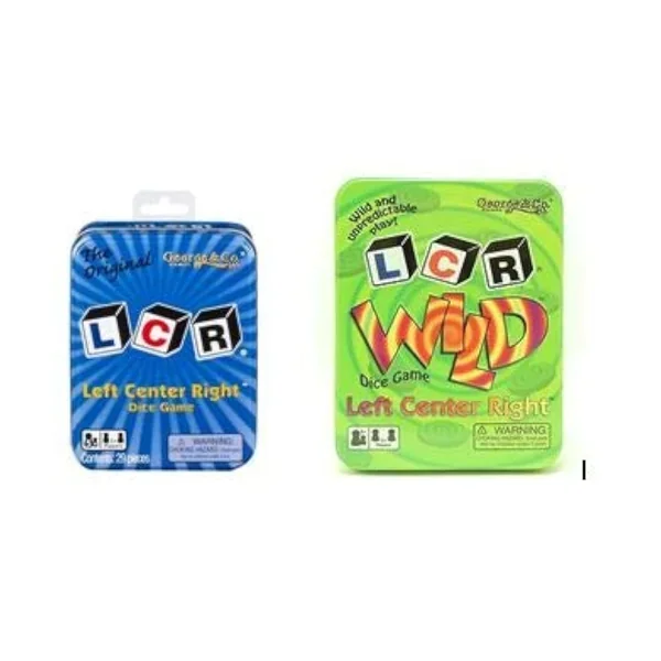 2 Pack, Original In A Blue Tin & Wild In A Green Tin Dice Game