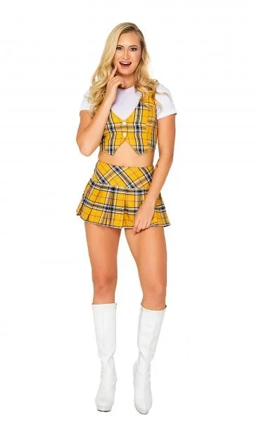 3 Piece Beverly Hills Schoolgirl – Yellow/White –