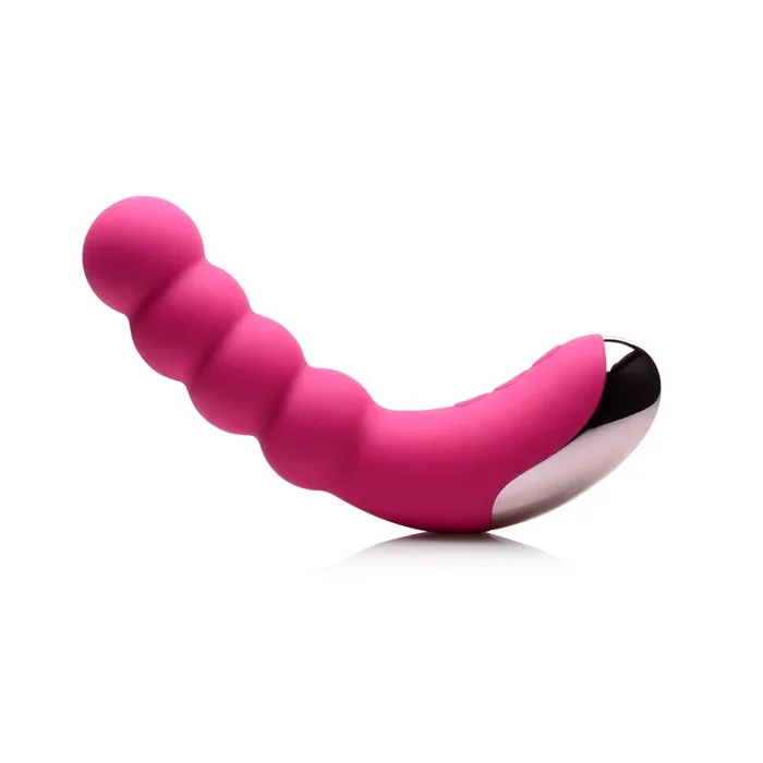 50X Silicone Beaded Vibrator – Pink