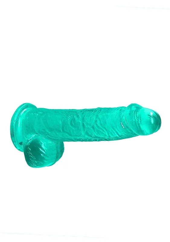 6″ / 15 cm Realistic Dildo With Balls – Turquoise