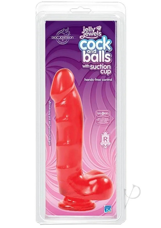 6″ Jelly Jewels with Suction Cup Cock and Balls: Dive into the Depths of Pleasure