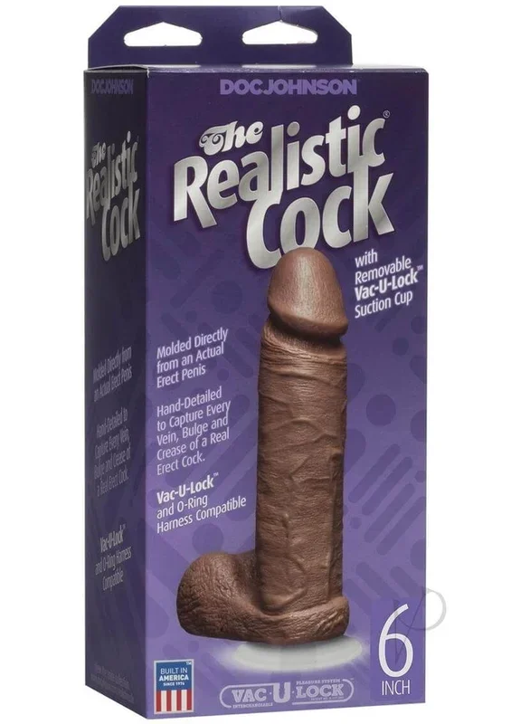 6-Inch Mulatto Realistic Cock – Unmatched Realism and Vac-U-Lock Compatibility
