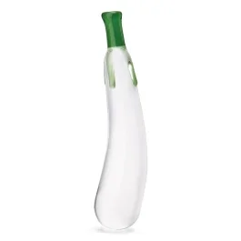 7.25 Inch Eggplant Ecstasy Glass Dildo