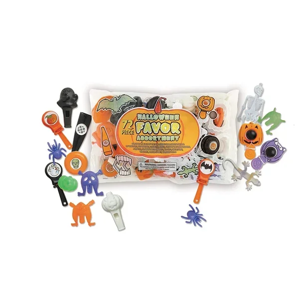72ct Bag Assorted Halloween Party Favors | 1 ct