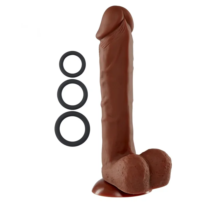9″ Silicone Pro Odorless Dong – Brown