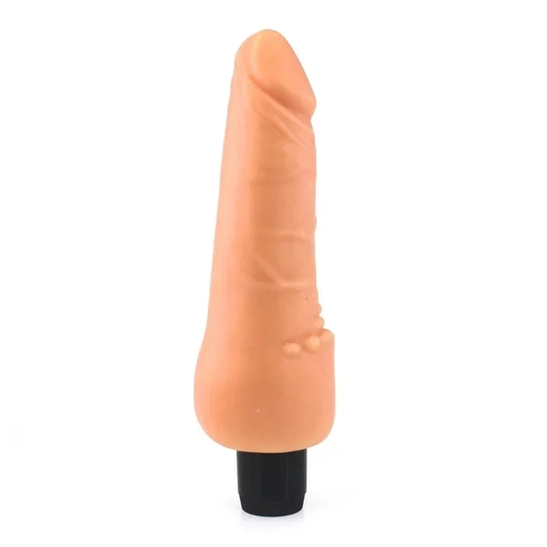 9854M 6.7â Slim Realistic Vibrator with Nubby Base
