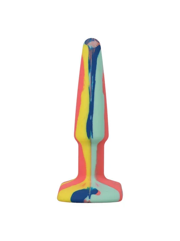 A-Play Groovy 4″ Silicone Anal Plug – Sunrise