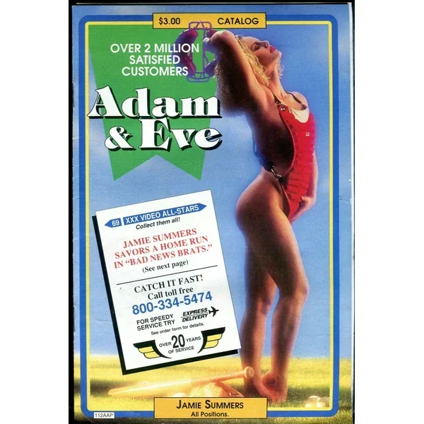 Adam & Eve Catalog Jamie Summers/ Adult Items 1992 101319lm-ep