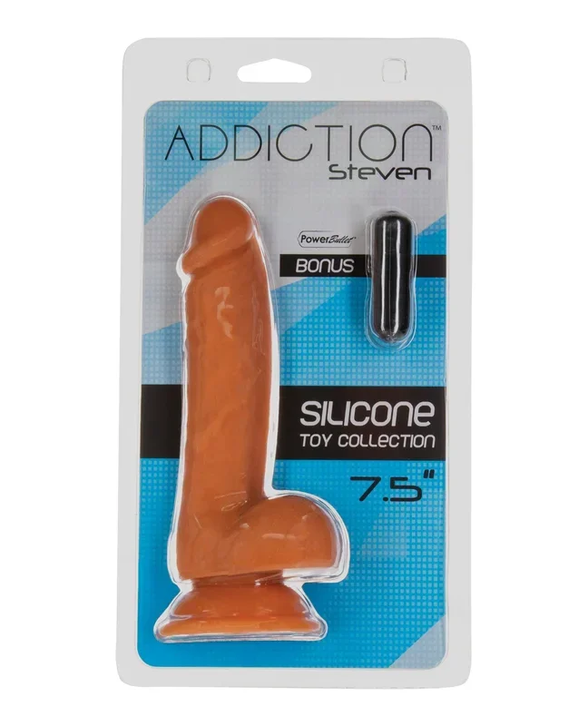 Addiction Steven 7.5″ Dildo – Caramel