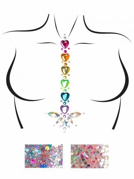 Adore Jewels Sticker and Body Glitter – Multicolor – One Size