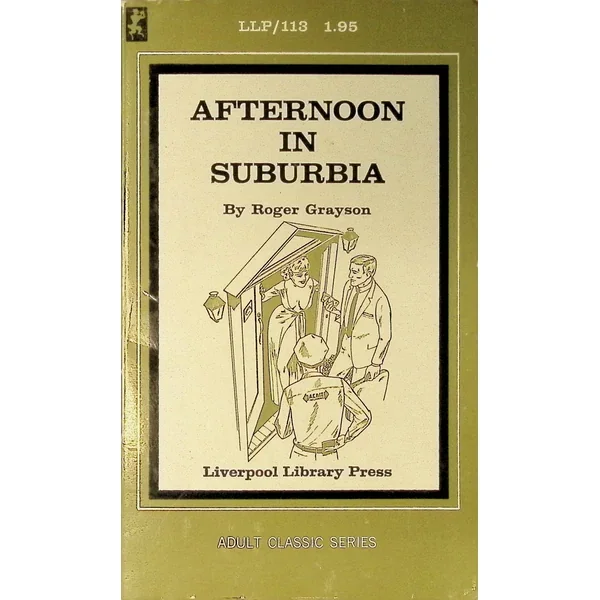Afternoon in Suburbia by Roger Grayson LLP113 1970s Adult Classic Series Liverpool Library Press Adult Paperback Novel 071625AMP