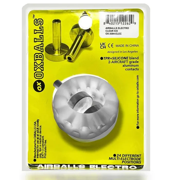 Airballs Electro Air-Lite Ballstretcher With Two 4mm Electro Contact – Clear Ice