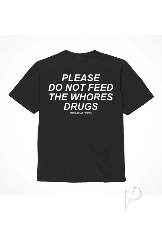 Alf Please Do Not Drugs Tshirt Medium Black