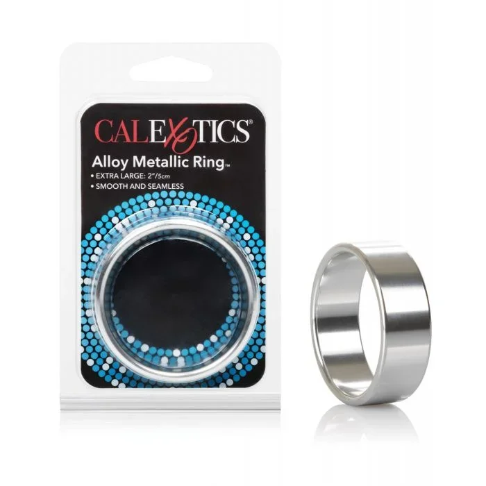 Alloy Metallic Ring – XL Silver