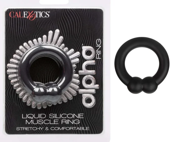 Alpha Liquid Silicone Muscle Ring – Black