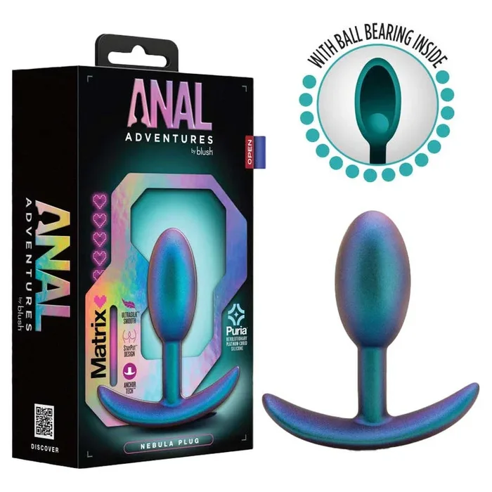 Anal Adventures Matrix Nebula 3.5″ Vibrating Plug with Ball Bearing