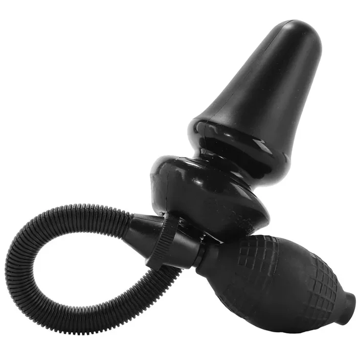 Anal Fantasy Inflatable Silicone Anal Plug in Black