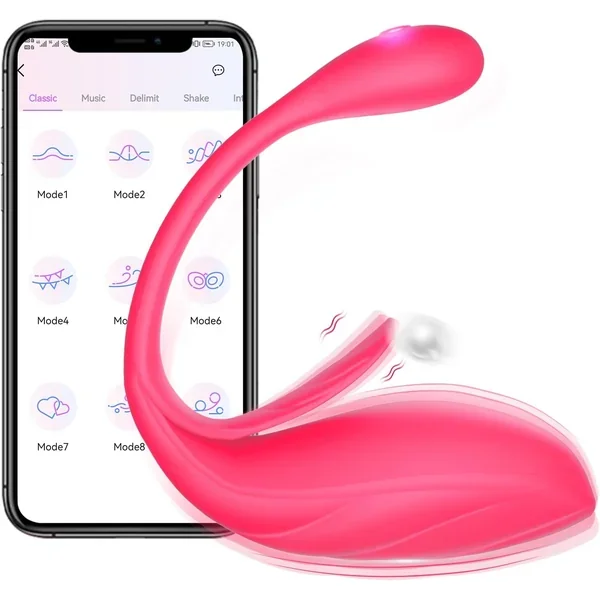 App-Controlled Wearable Vibrator with Clitoral & G-Spot Stimulation for Couples