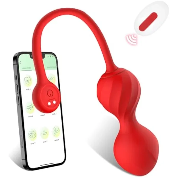 App G Spot Vibrator, Sex Toys Clitoral Vibrators With 9 Vibration Modes, Remote Control Vibrators Waterproof Silicone Adult Sex Toys For Women And Couples Pleasure (Red)