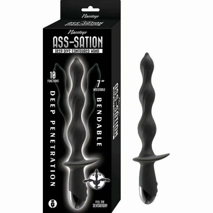 Ass Sation Deep Dive Contoured Wand Black