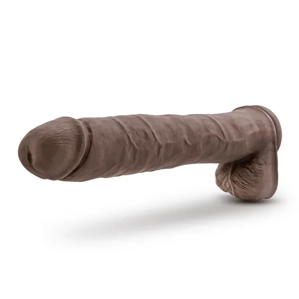 Au Naturel – Daddy – 14 Inch Sensa Feel Dual Density Dildo – Chocolate