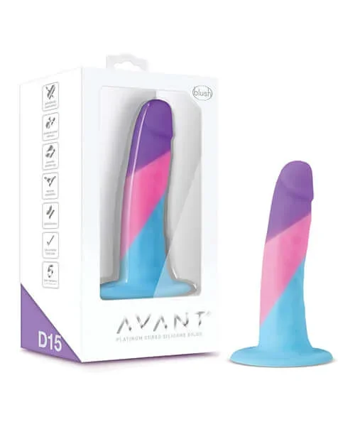 Avant D15 Vision Of Love Silicone Dildo 5.5 inches – Multicolor