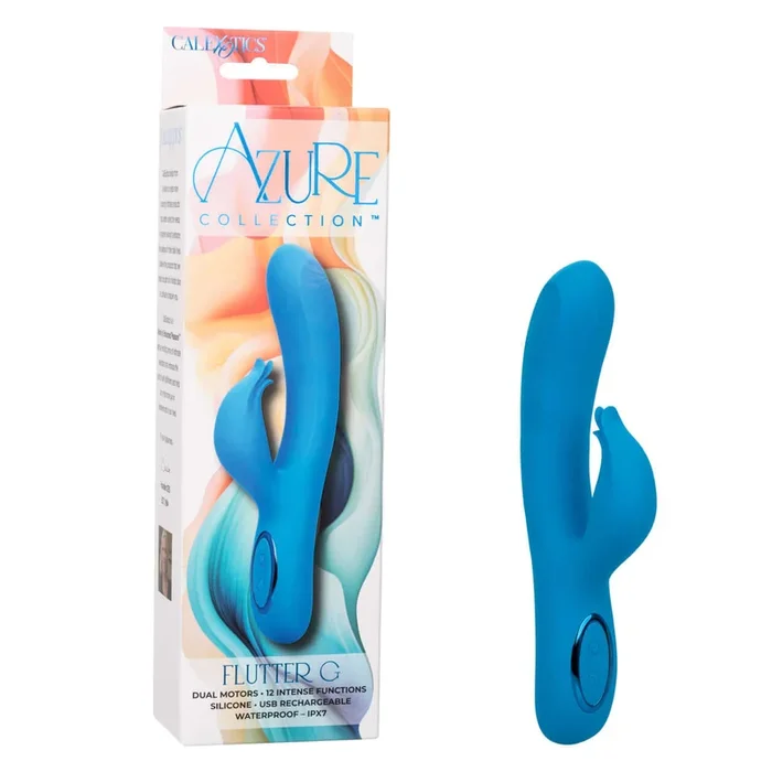 Azure Collection™ Flutter G – Dual Motor Vibrator | 12 Functions, Triple Flickering Teasers