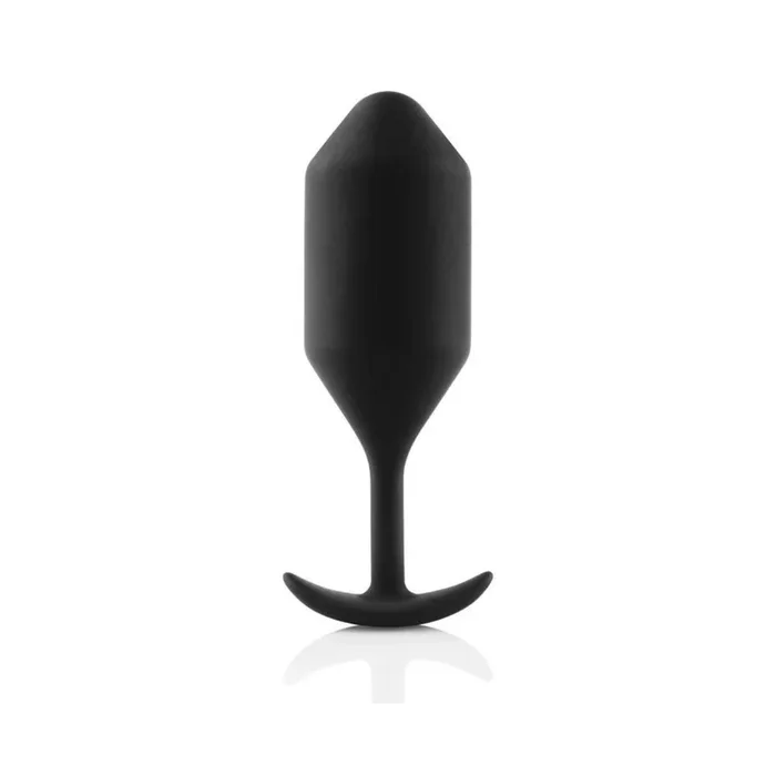 b-Vibe Snug Plug 4 Weighted Silicone Butt Plug Black