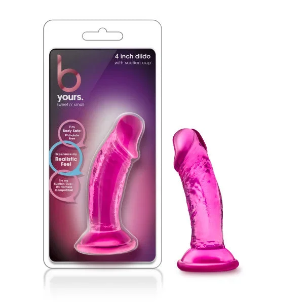 B Yours – Sweet n Small 4” Dildo – Pink 10 cm Dong