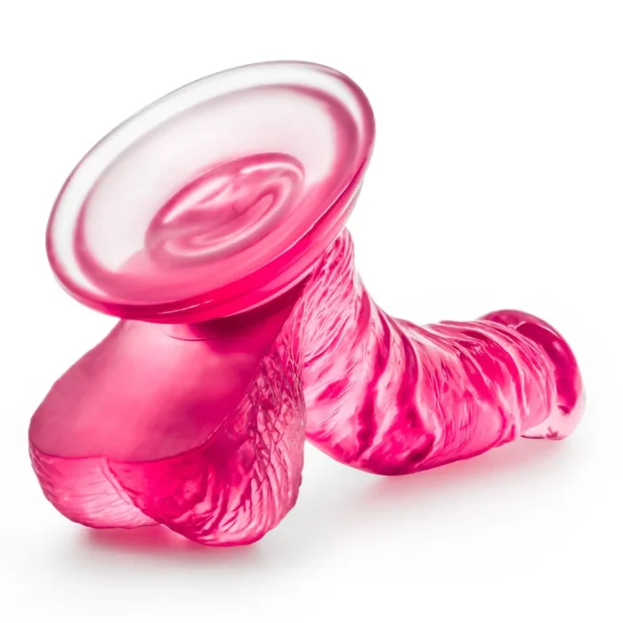 B Yours Sweet and Hard Pink 7″ Dong with Suction Cup Base