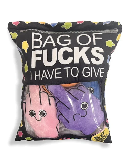 Bag of Fucks I Have To Give Plushy Pillow – Plush Bag of 5 Middle Fingers
