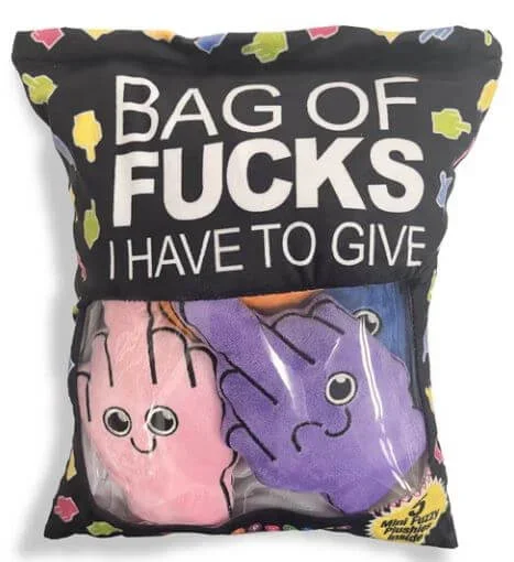 Bag of Fucks I Have to Give Plushy Pillow