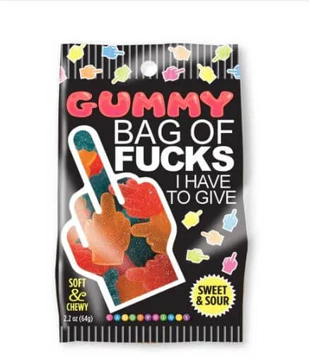 Bag of Fucks I Have To Give Sour Gummies 2.2 Oz