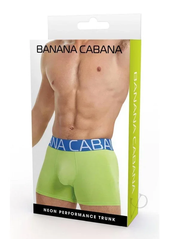 Banana Cabana Neon Performance Trunks M L