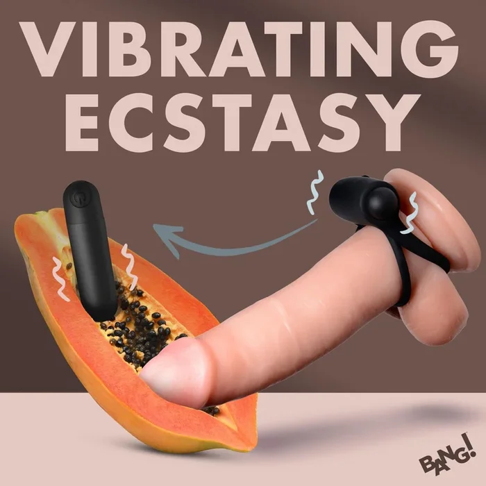 Bang! Cock Ring with Vibrating Bullet and Remote Control