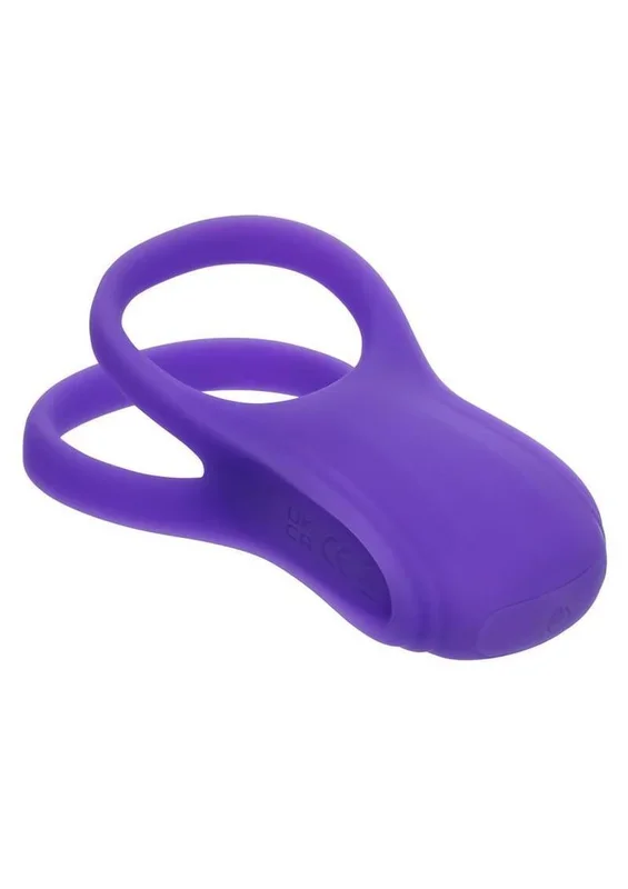 Basic Essentials Rechargeable Dual Support Silicone Cock Ring