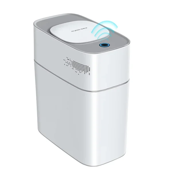 Bathroom Trash Can With Lid Automatic Garbage Can, 3 Gallon Slim Electric Waterp