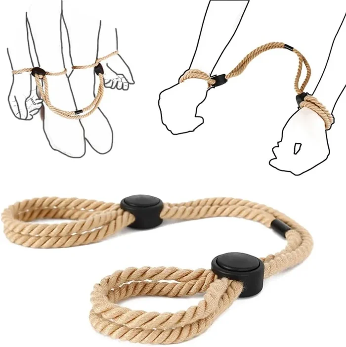 BDSM Adjustable Bondage Rope – Khaki