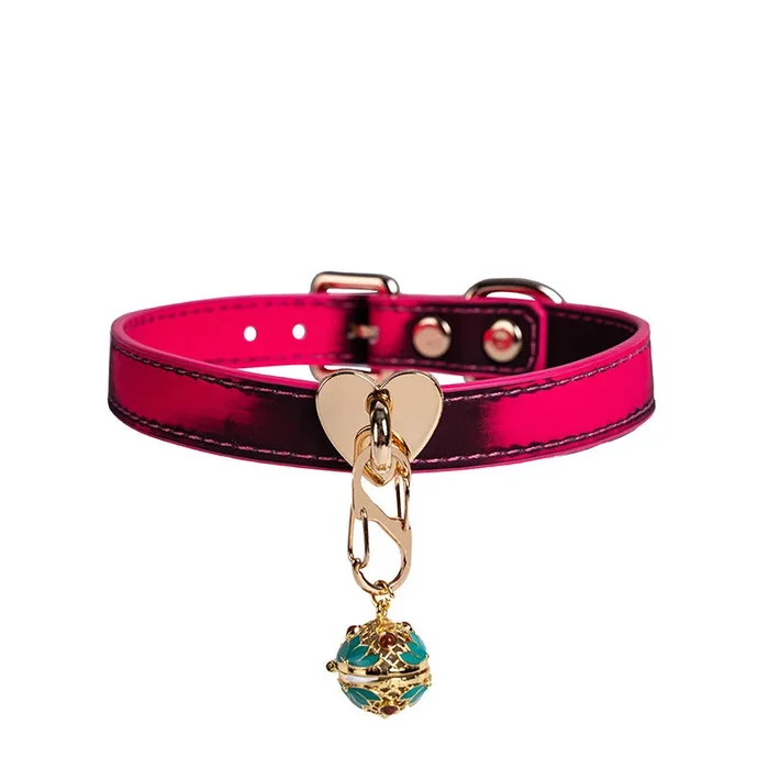 BDSM Temperature-Sensitive Color-Changing Collar With Leash
