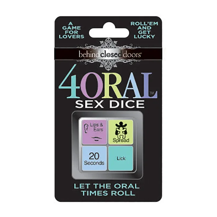 Behind Closed Doors – 4 Oral Sex Dice – Lovers Dice Game