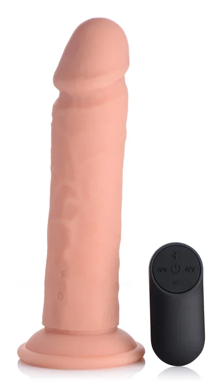 Big Shot Vibrating Remote Control Silicone Dildo – 8 Inch