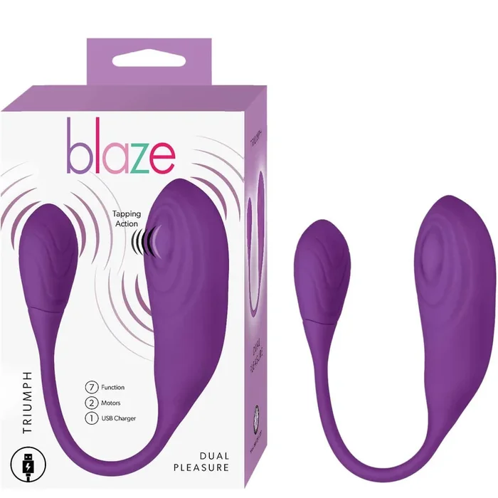 Blaze Triumph Couples Massager – Purple